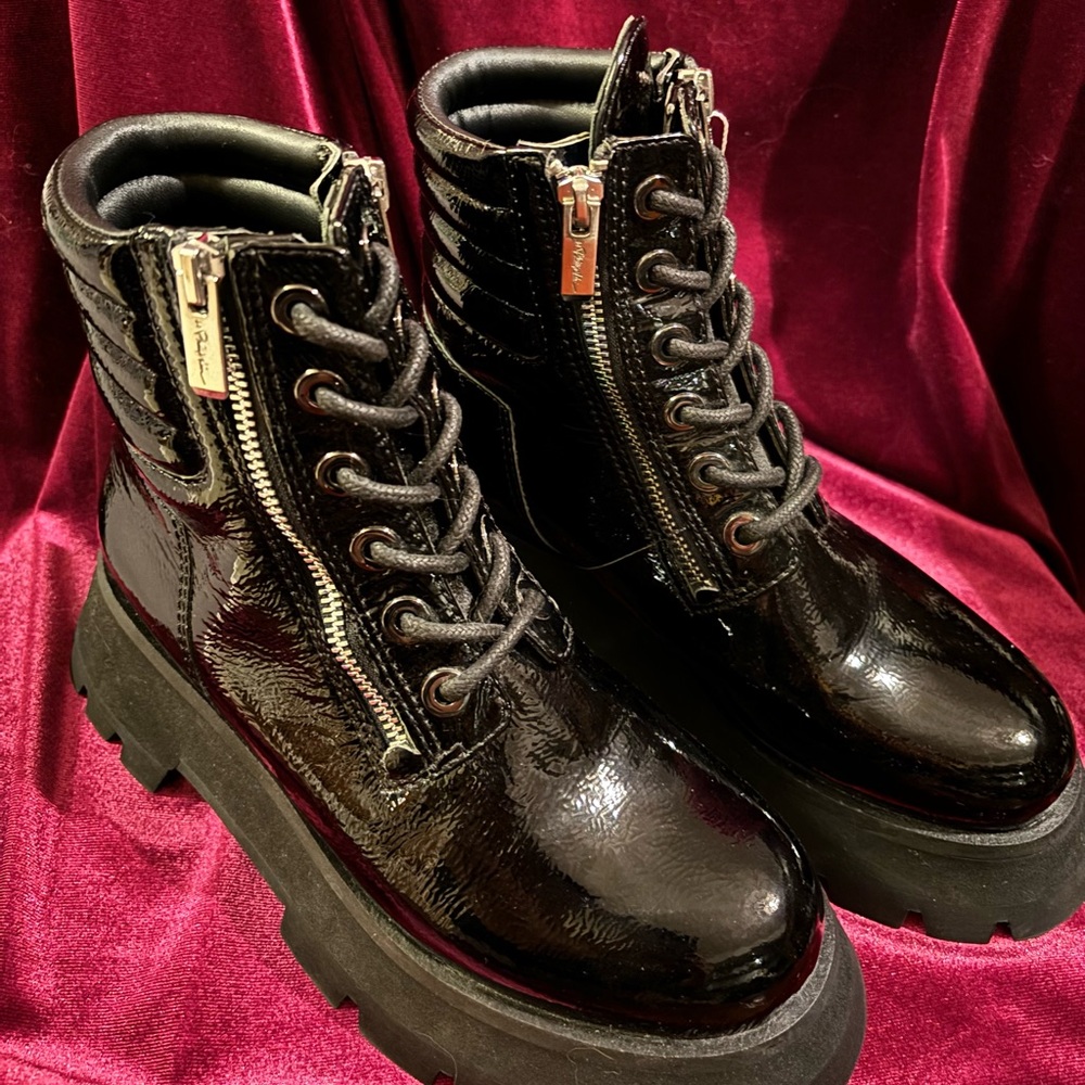 3.1 Phillip Lim Patent Leather Combat Boot